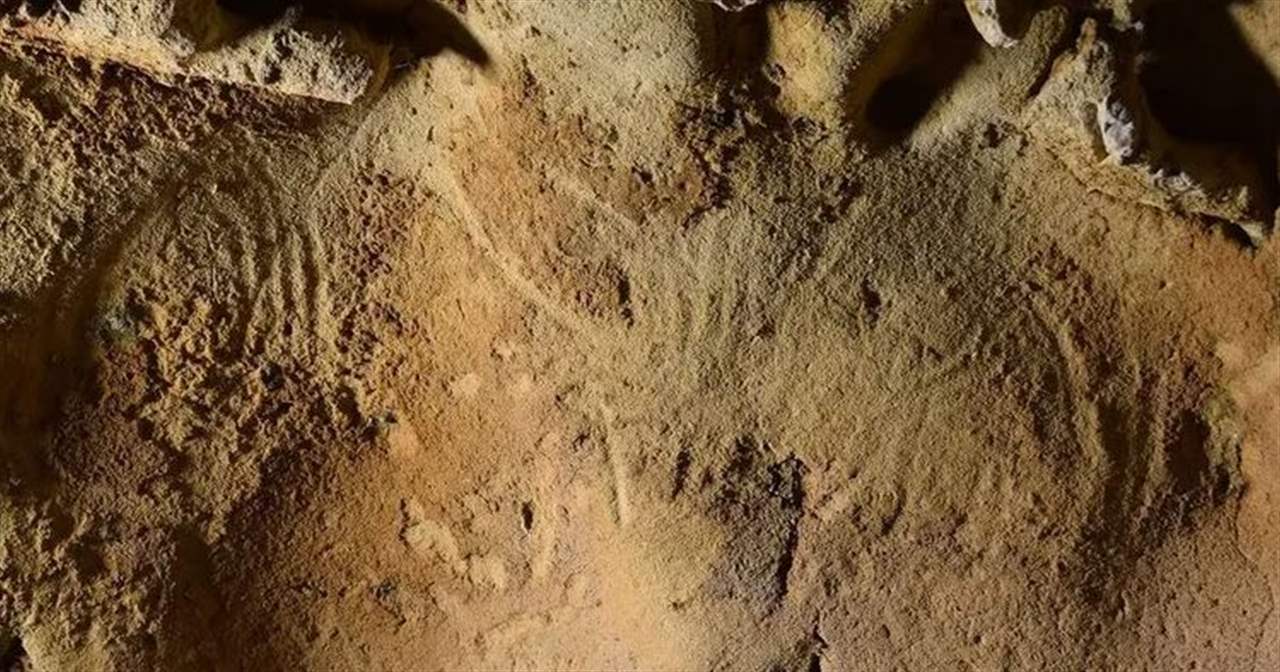 اكتشاف نقوش للانسان البدائي عمرها 57 ألف سنة