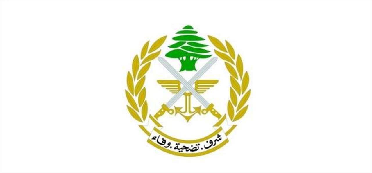 الجيش: توقيف 7 أشخاص بجرائم مختلفة في عدة مناطق لبنانية