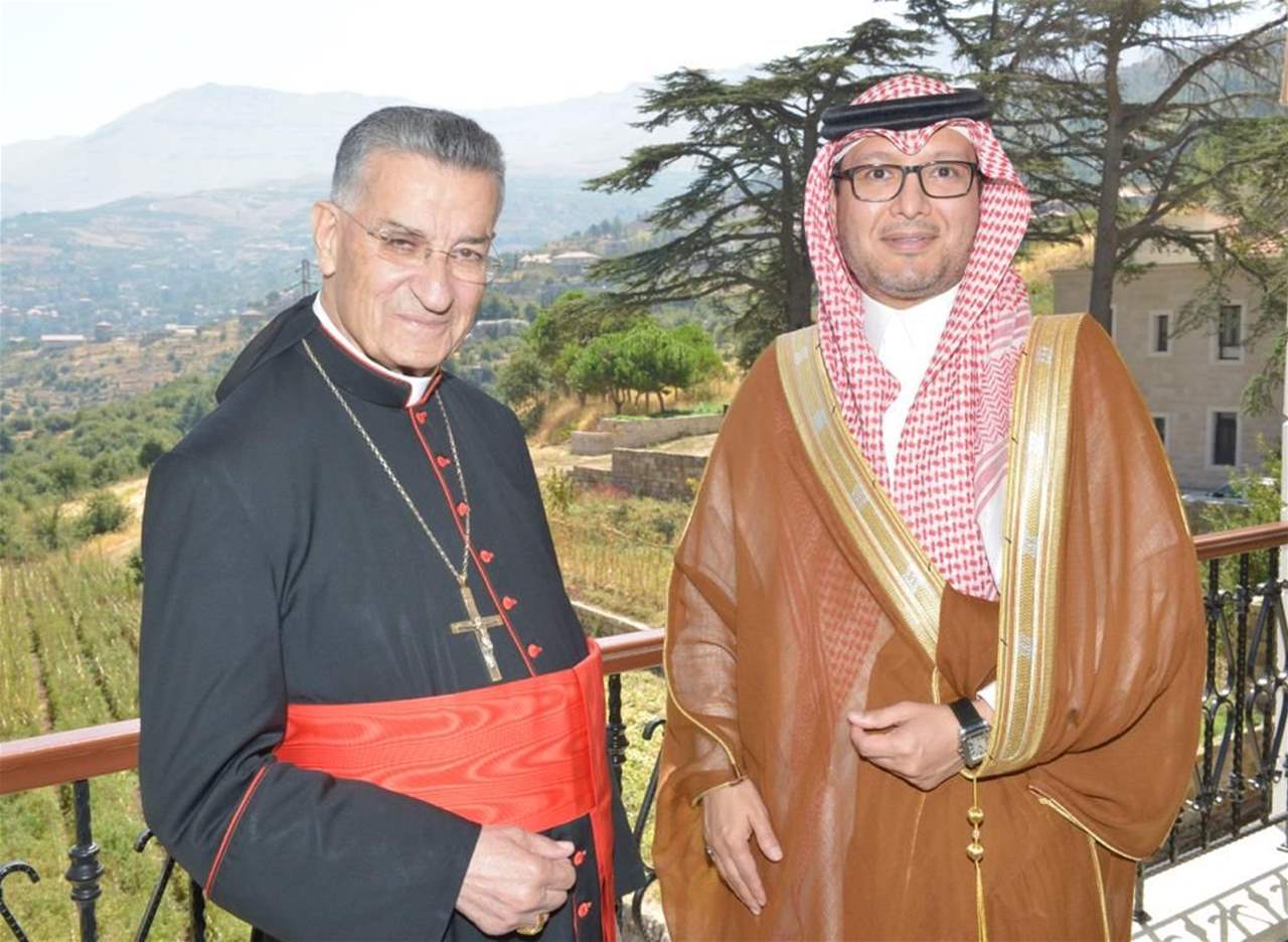 السفير السعودي وليد بخاري يزور البطريرك الراعي في الديمان 