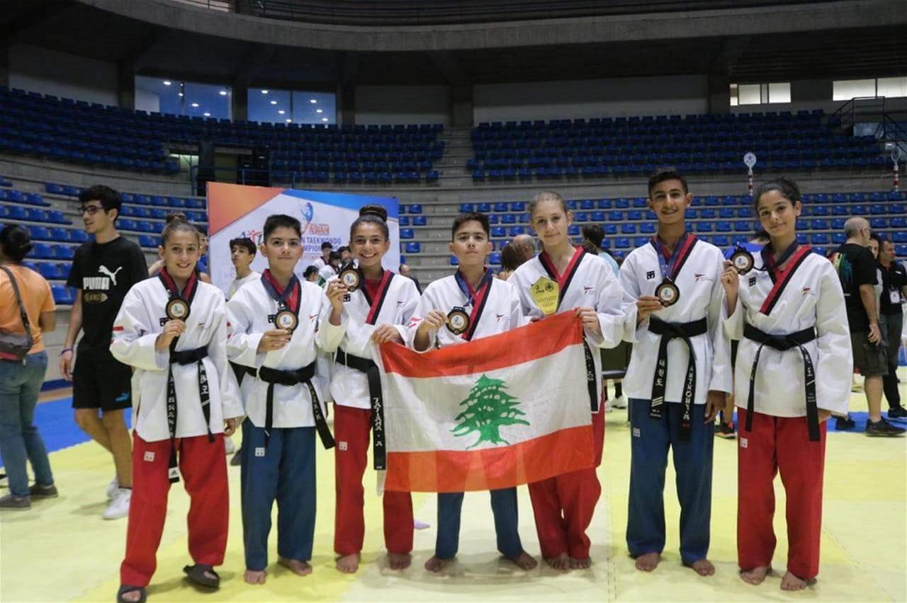 تايكواندو آسيا: الحصيلة اللبنانية 6 ميداليات
