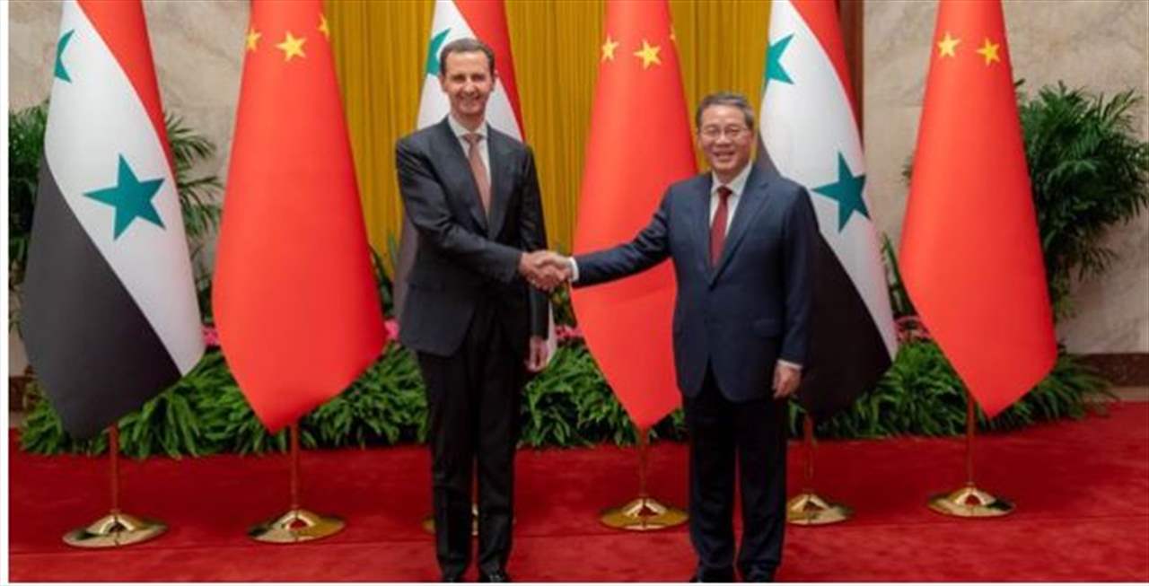  الأسد خلال لقائه لي تشيانغ في بكين: التوجه شرقاً ضمانة بالنسبة لسوريا
