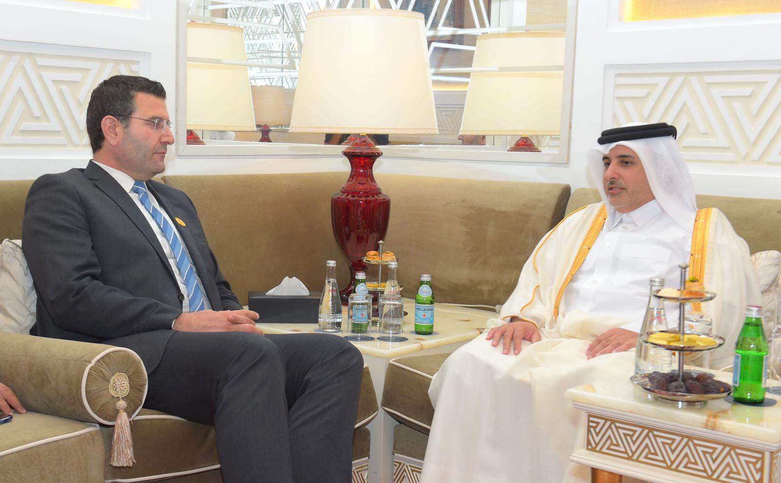 لقاء ثنائي لبناني قطري في الدوحة 