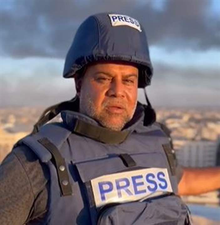 بالفيديو - بعد يوم على استشهاد افراد من اسرته .. مراسل &quot;الجزيرة&quot; وائل الدحدوح يعود الى الشاشة لتغطية العدوان على غزة 