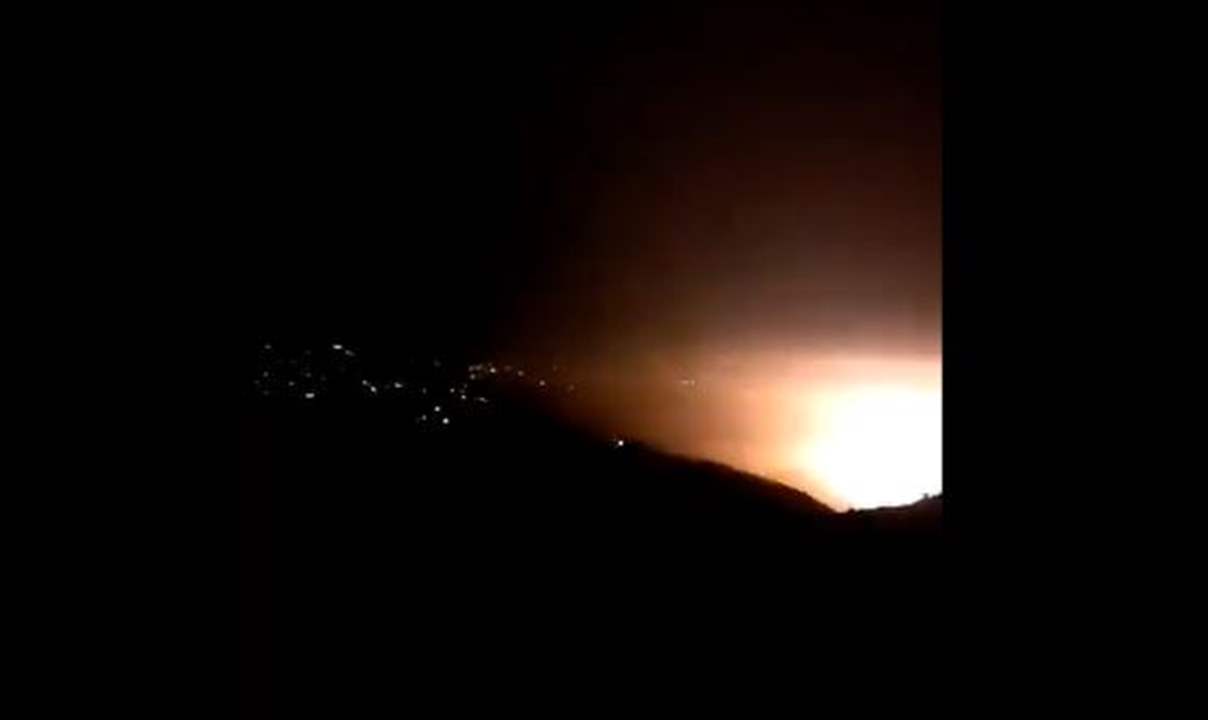 بالفيديو - قصف إسرائيلي معادٍ يستهدف وادي السلوقي