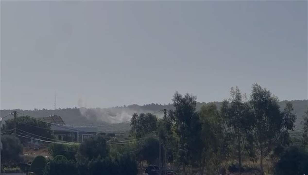 بالفيديو - قصف اسرائيلي معاد على اطراف بلدة اللبونة الجنوبية 