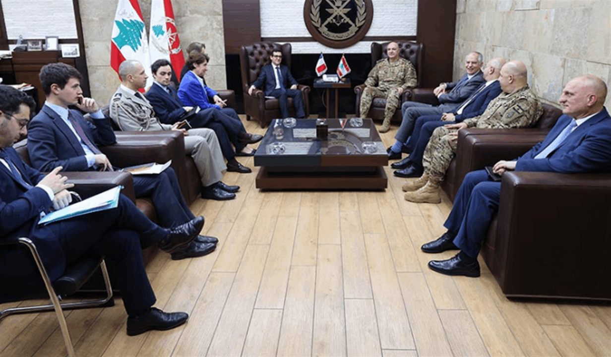 سيجورنيه زار قائد الجيش وتأكيد على أهمية دور المؤسسة العسكرية في حفظ أمن لبنان