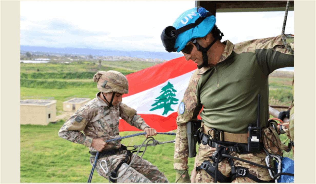 تدريب مشترك جمع بين الكتيبة الإيطالية والجيش اللبناني في صور
