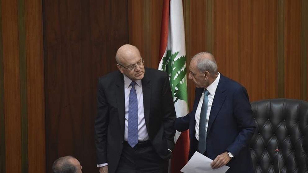 "لمزيد من النقاش".. لقاء بين بري وميقاتي ناقش حاكمية مصرف لبنان