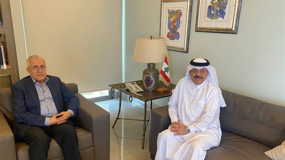   سليمان استقبل سفير قطر وعبد المسيح: ليبدأ الحوار من حيث توقف 