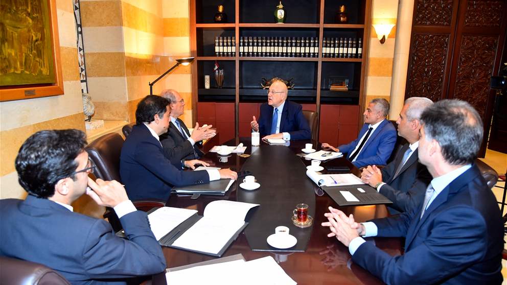 اجتماع لميقاتي مع نواب حاكم مصرف لبنان الاربعة في السراي بحضور الشامي وخليل