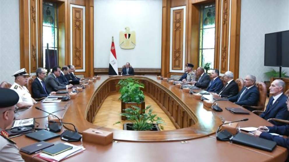 مجلس الأمن القومي في مصر برئاسة السيسي يبحث تطورات التصعيد فى غزة