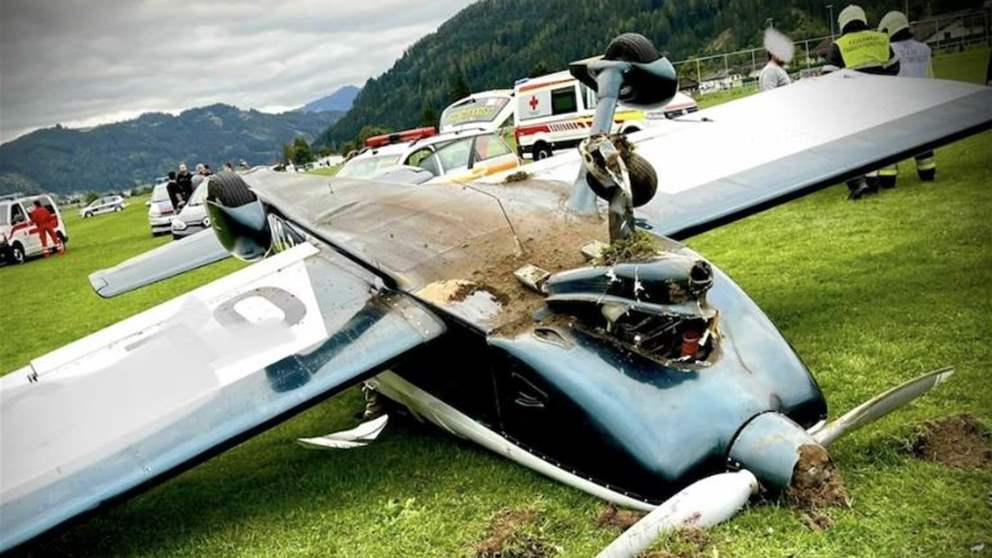 تحطم طائرة صغيرة في النمسا... وهذا ما حلّ بالركاب 