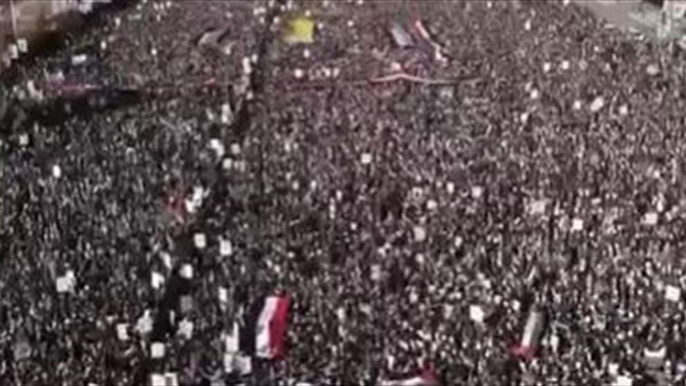 بالفيديو - مظاهرات حاشدة في صنعاء تنديدا بالهجوم الاميركي_البريطاني على اهداف في اليمن