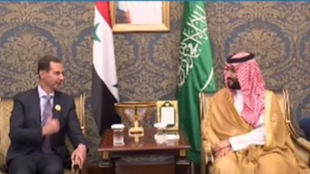 بالفيديو: ولي العهد‬⁩ السعودي يلتقي الرئيس السوري بشار الأسد 