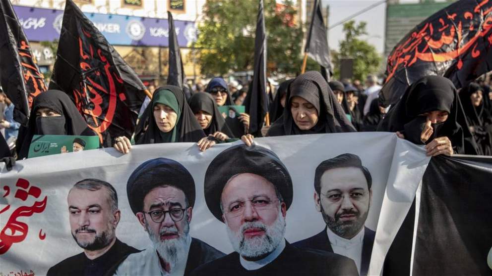 مشاهد من مراسم تشييع رئيسي ومرافقيه في إيران 