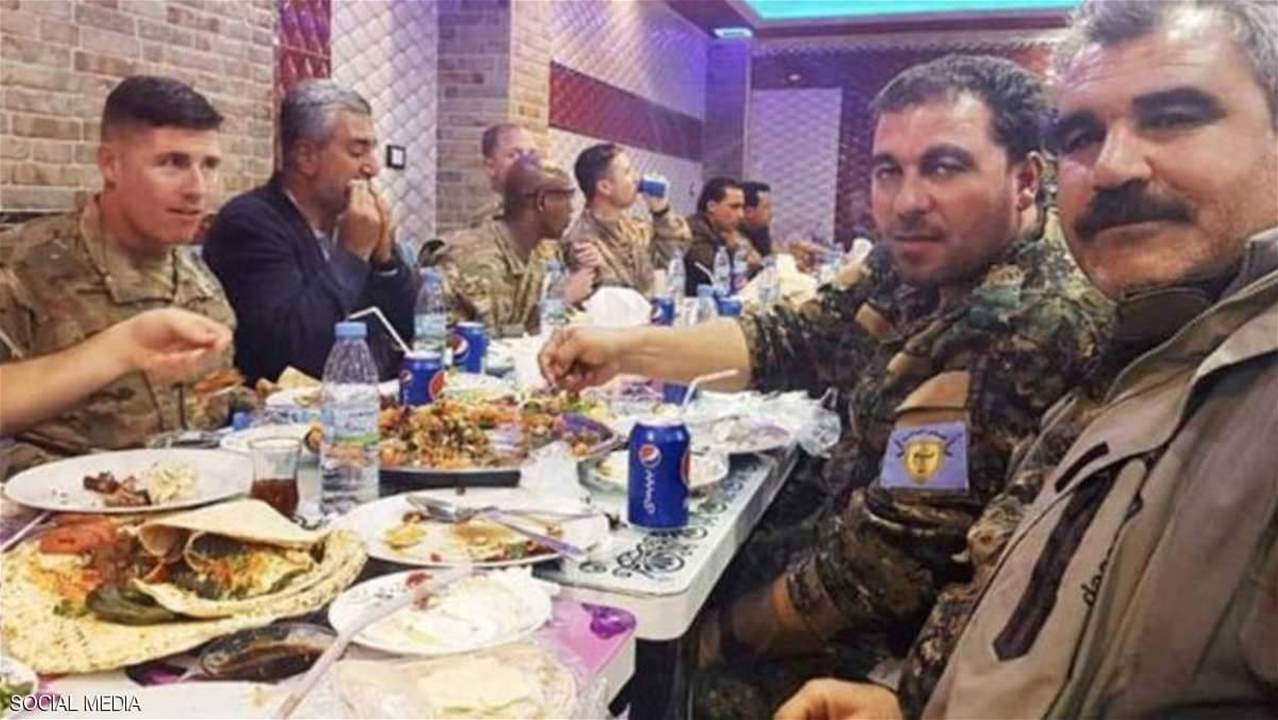 عشاء بين جنود أميركيين ومقاتلين أكراد في سوريا يغضب وزير الدفاع التركي