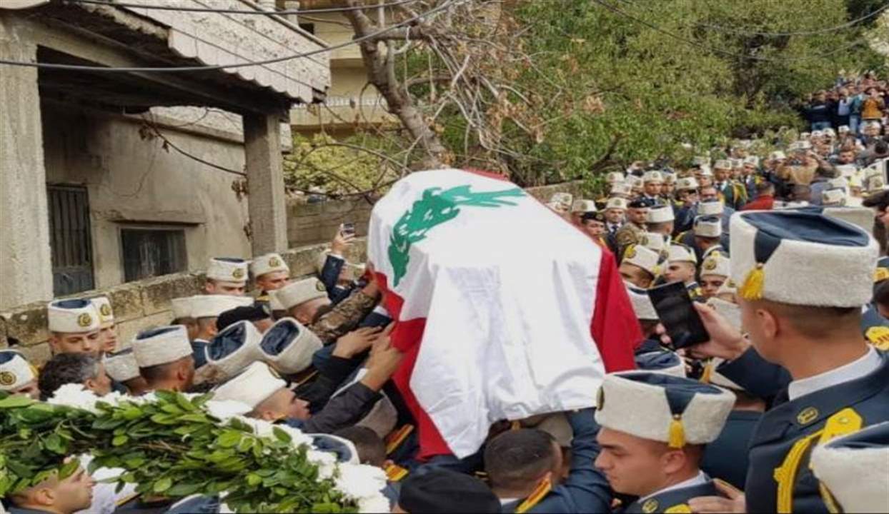 تشييع التلميذ الضابط حبلص في عكار 