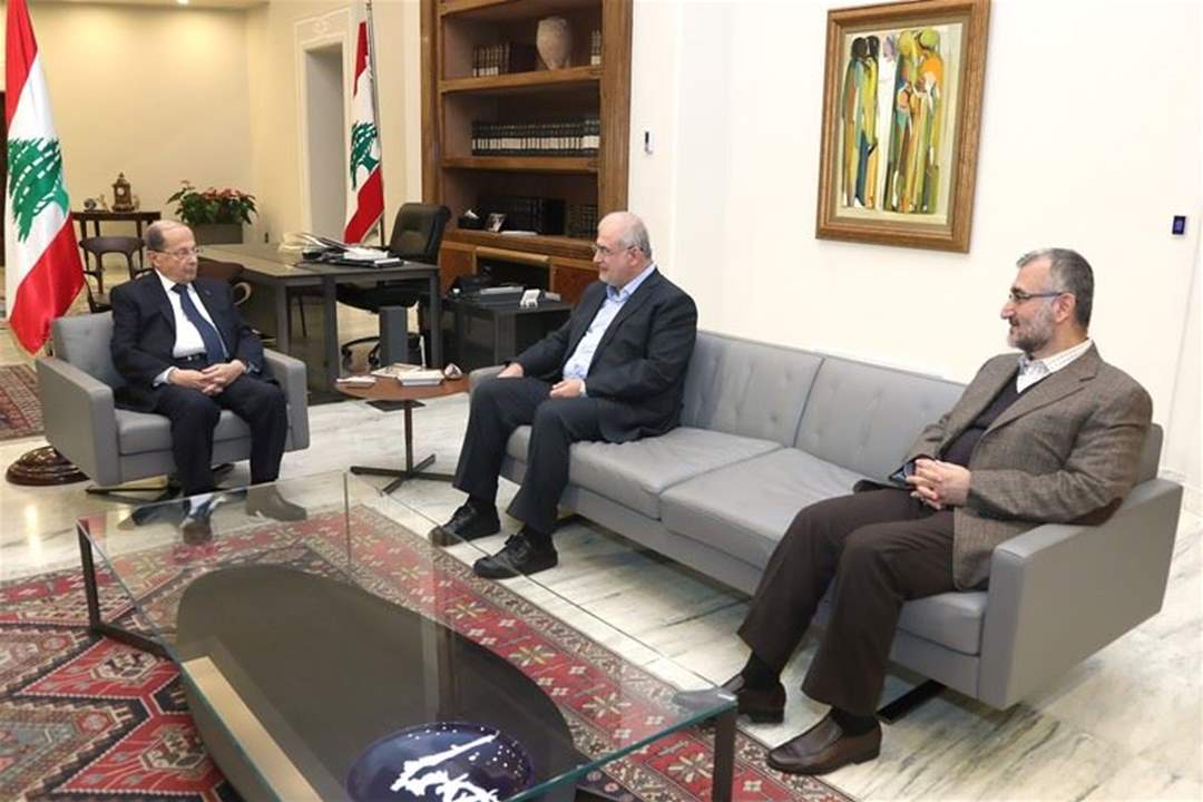  الرئيس عون يلتقي رعد وحسين خليل