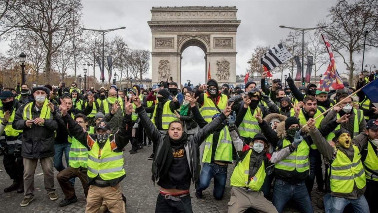 محتجو "السترات الصفراء" في  الشوارع الفرنسية للسبت الخامس على التوالي
