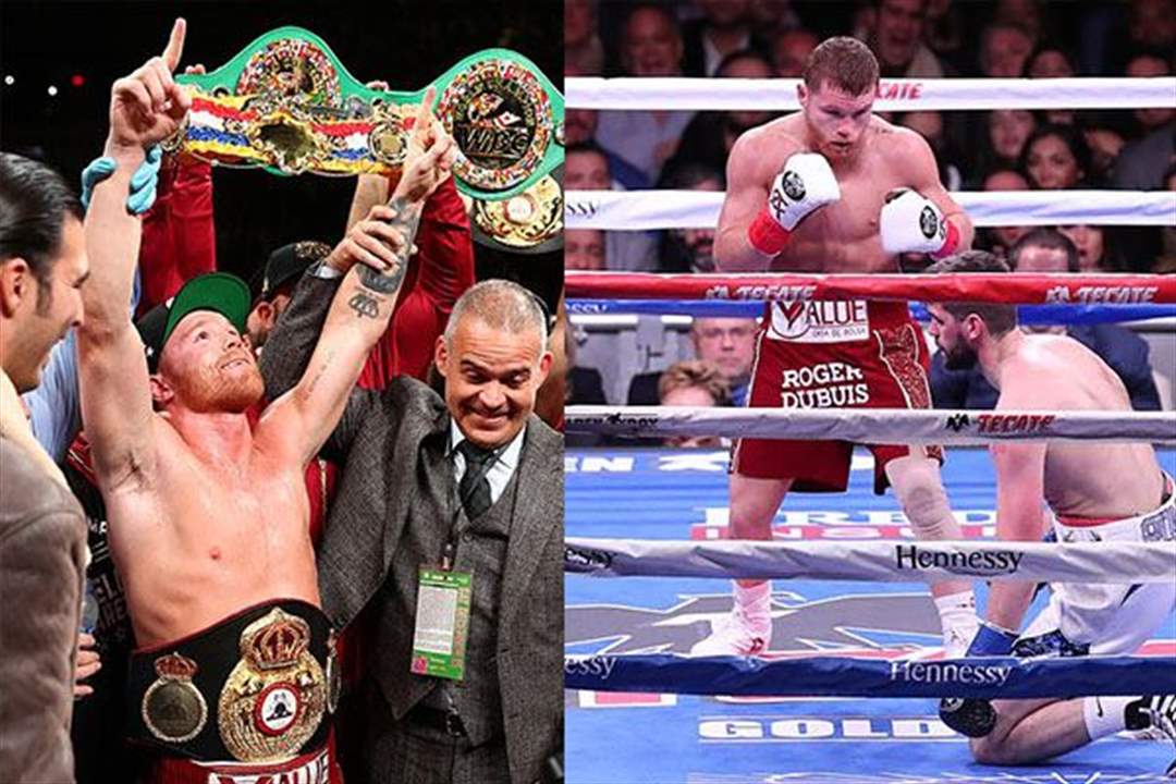 بالفيديو: كانيلو يهزم فيلدينغ بالضربة الفنية القاضية