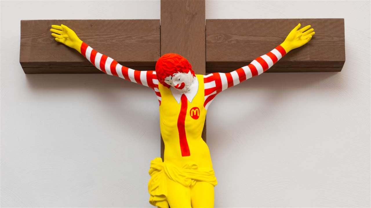 تمثال مسيء للمسيح في فلسطين المحتلة يثير غضباً عارماً!