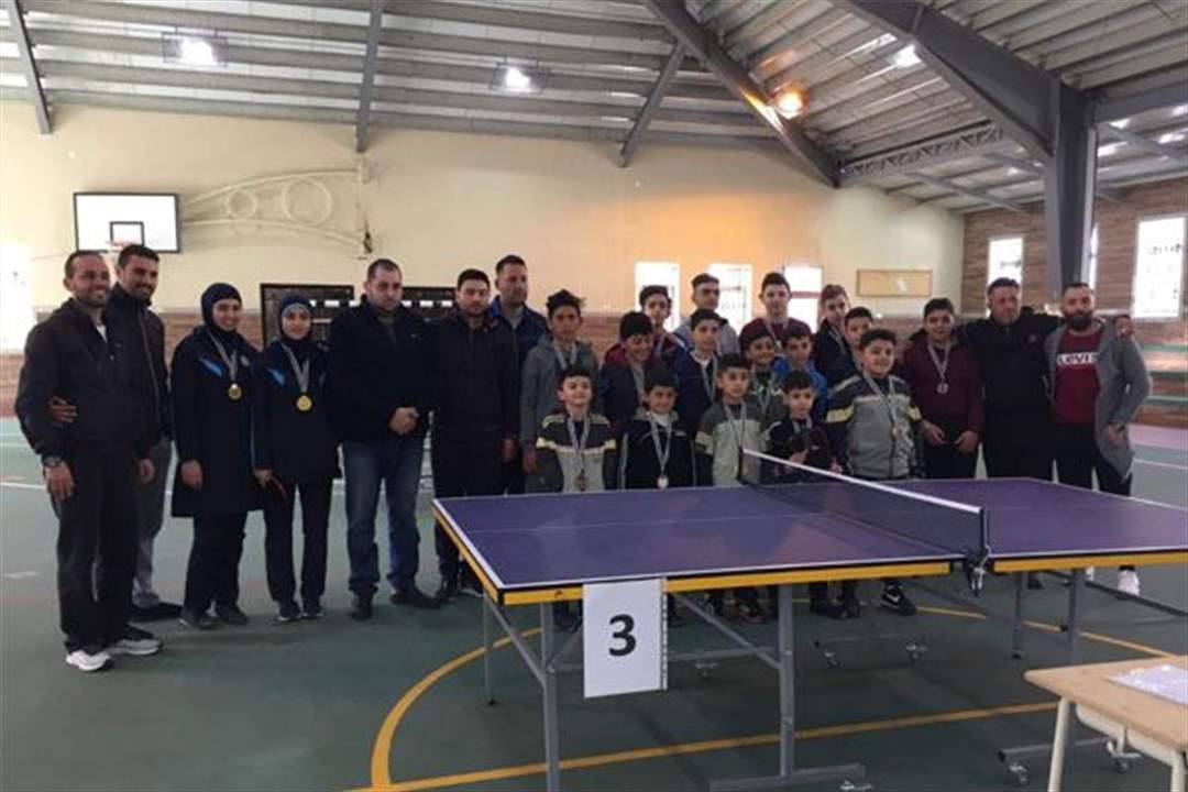  بطولة كرة الطاولة المدرسية في محافظة بعلبك ـ الهرمل
