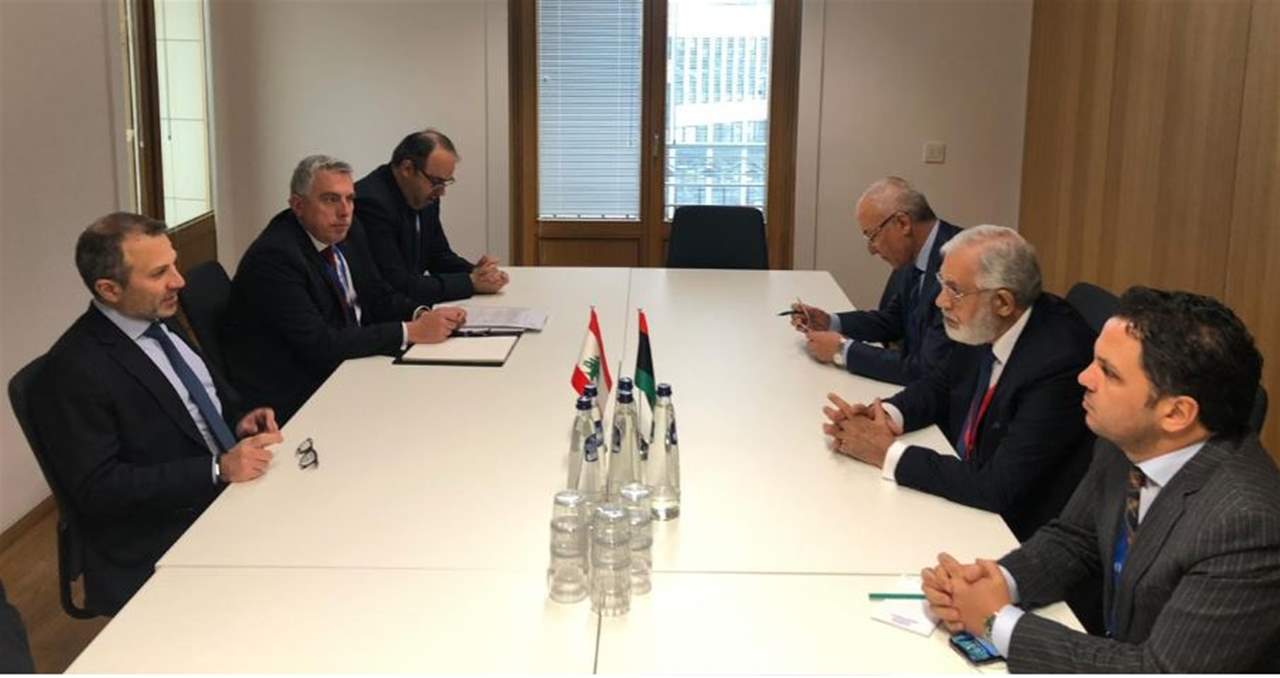 باسيل: وُعدنا بمتابعة قضية الصدر.. ونظيره الليبي لـ"الجديد": لا يمكن إحراق علمنا وأن نحضر القمة في بيروت!