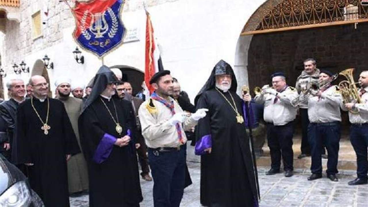 أول قداس في كاتدرائية "الأربعين شهيد" بحلب القديمة
