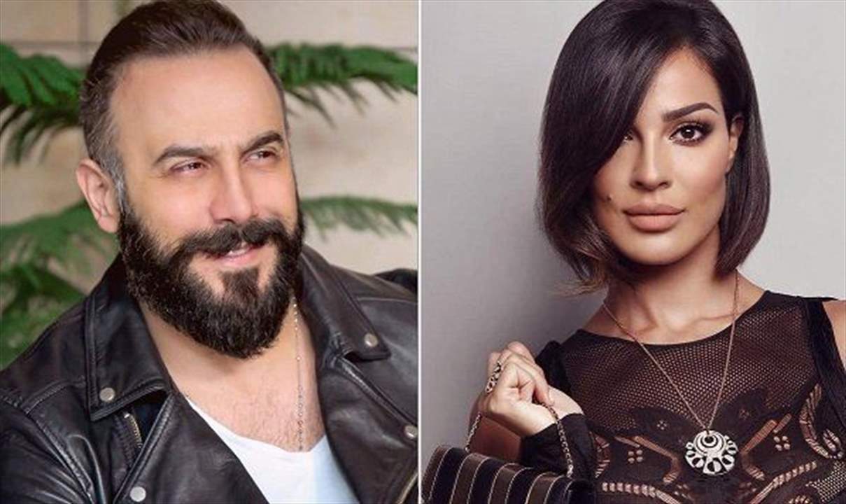 بالفيديو - نادين نسيب نجيم تقبل قصي خولي 