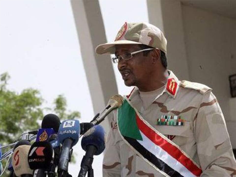 قائد قوات الدعم السريع في السودان يعتذر عن عدم المشاركة في المجلس العسكري الانتقالي