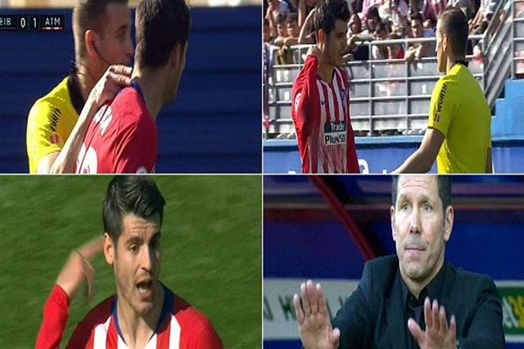 الحكم الذي مازح موراتا بصفعة على رقبته