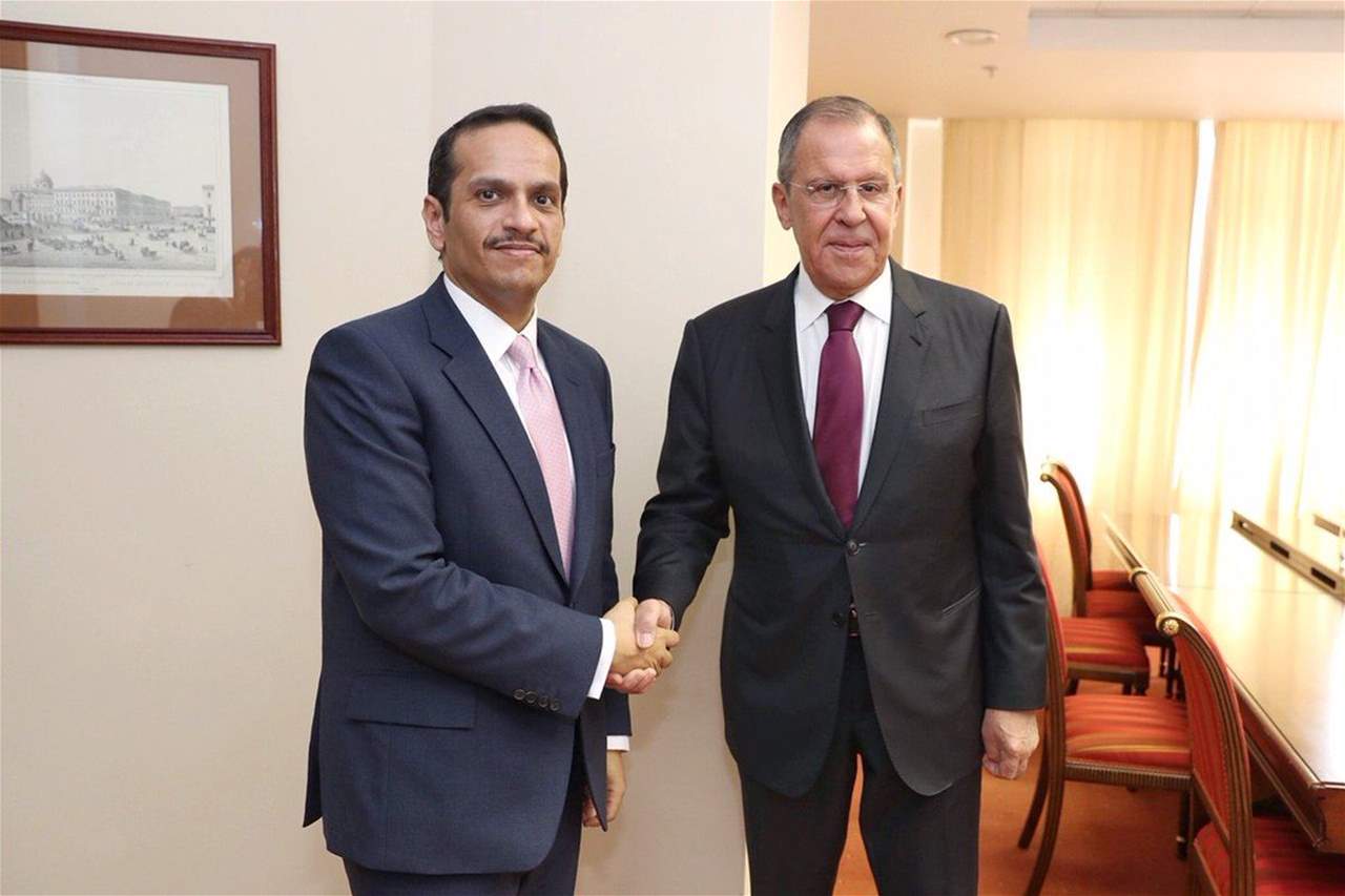 وزير الخارجية القطري من روسيا: لا يوجد أفق حتى الآن لحل الأزمة الخليجية 