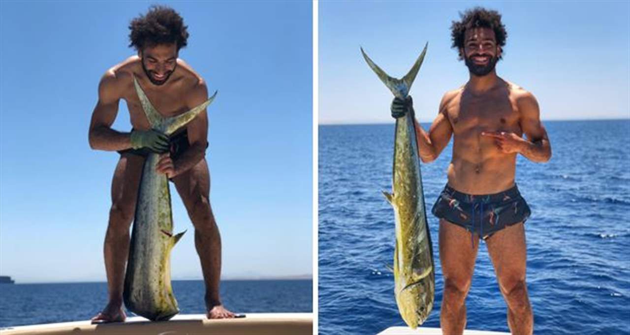 صورة محمد صلاح والسمكة تتحول إلى تحد جديد