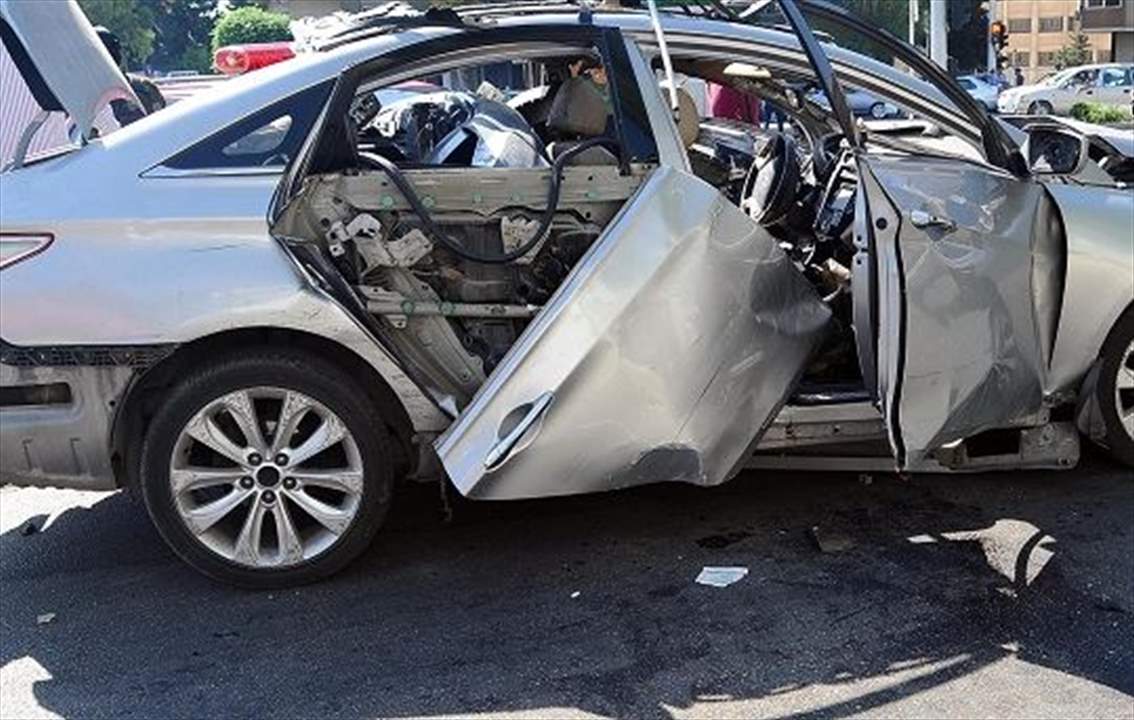 تفجير ارهابي على اوتوستراد المزة بدمشق