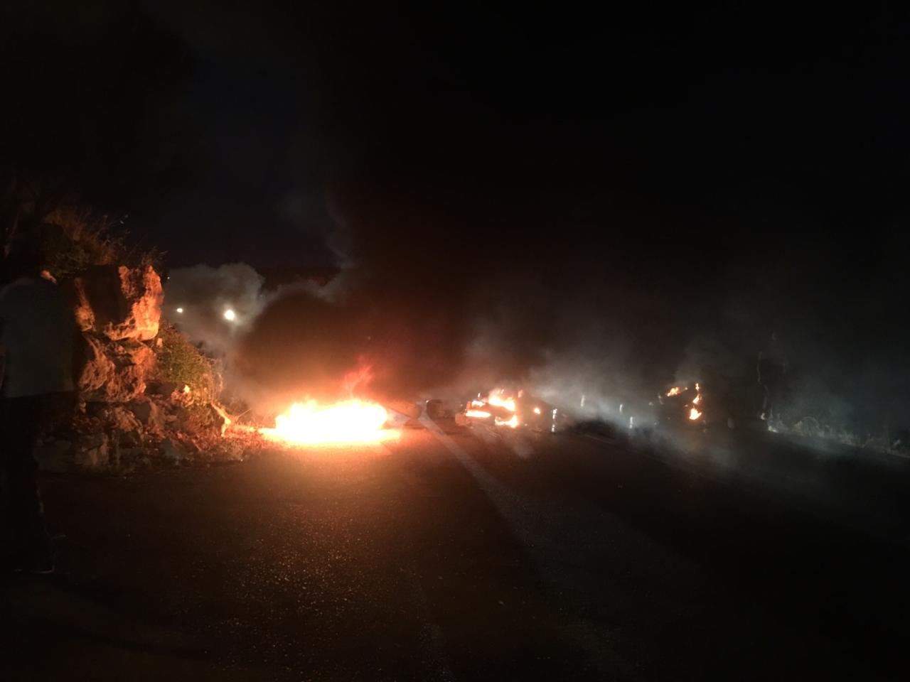 إعادة فتح طريق حاصبيا - راشيا الوادي - البقاع  عند محلة رأس النبع