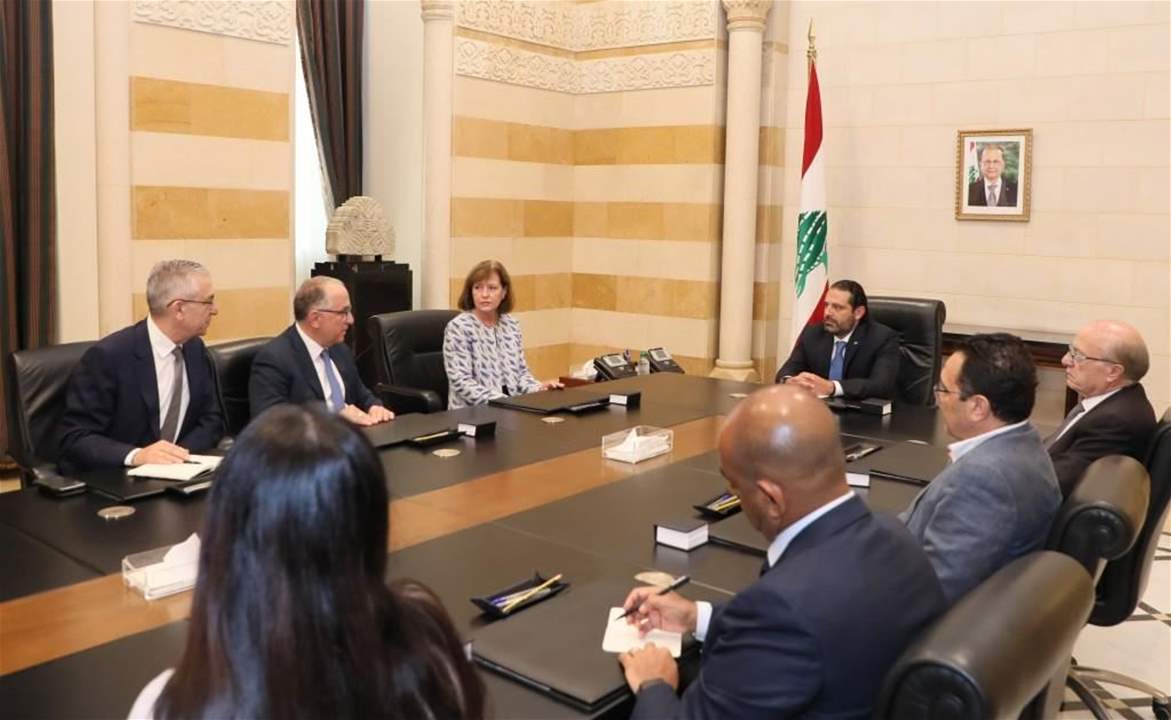 الحريري استقبل السفيرة الأميركية في لبنان مع وفد شركة جنرال الكتريك 