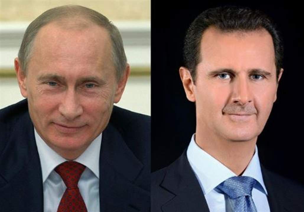 برقية من الأسد إلى بوتين... ماذا جاء فيها؟
