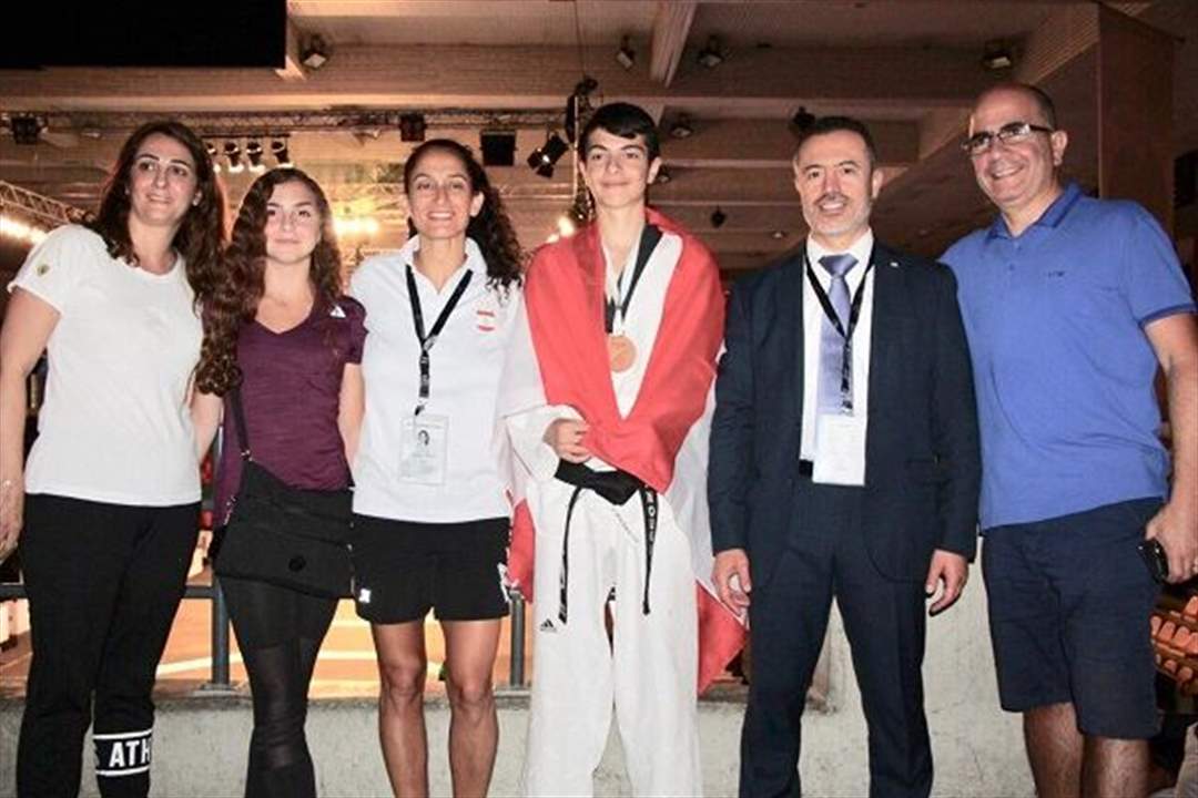 برونزيتان للبنان في ناشئي التايكواندو الآسيوي لقدسي وبستاني