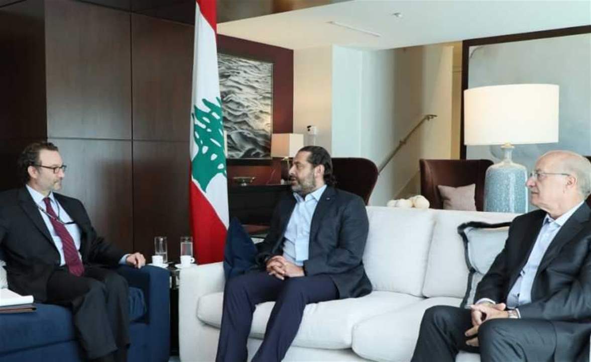 الحريري يلتقي مساعد وزير الخارجية الأميركية 