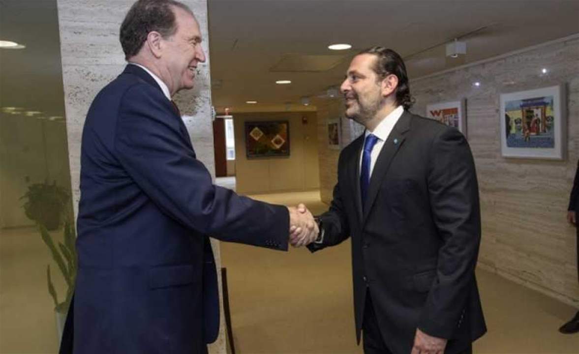 رئيس البنك الدولي يغرّد منوهاً بالحريري بعد لقاء الأمس