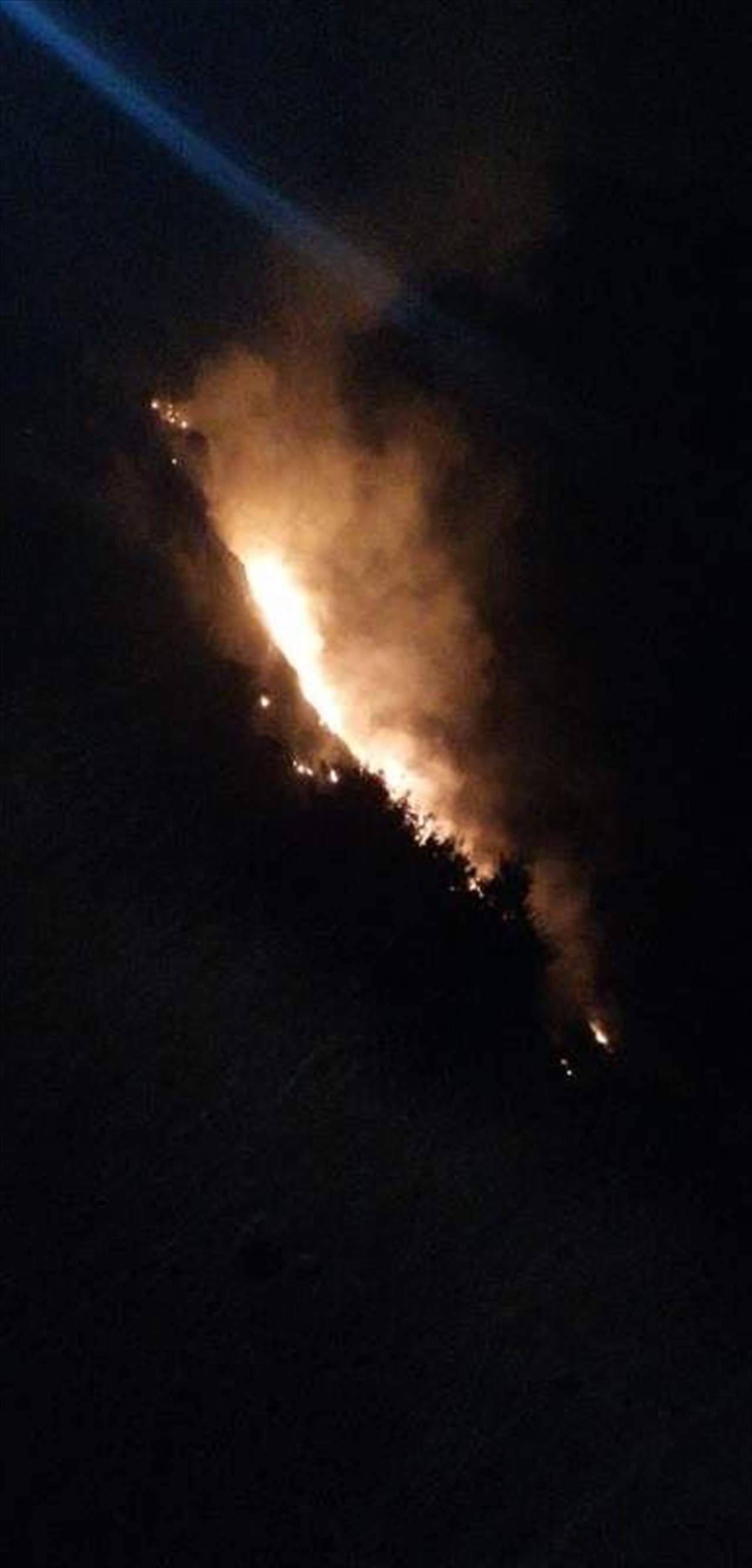  حريق كبير في بلدة كوسبا