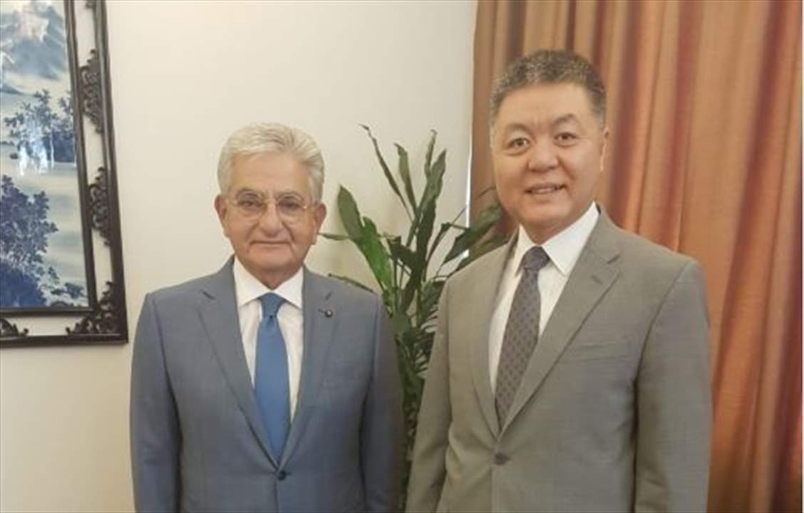 سليم صفير يعرض مع السفير الصيني تطوير العلاقات الاقتصادية والتجارية