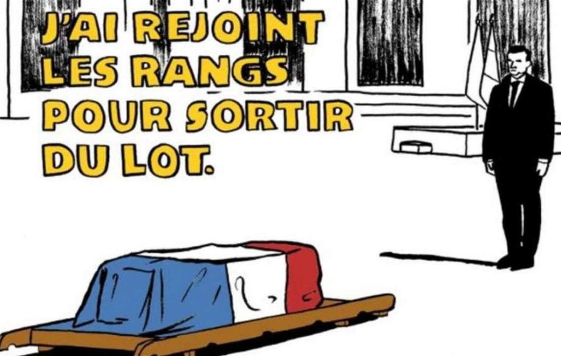 كاريكاتير "النعش" لـ"شارلي ايبدو" يغضب الفرنسيين