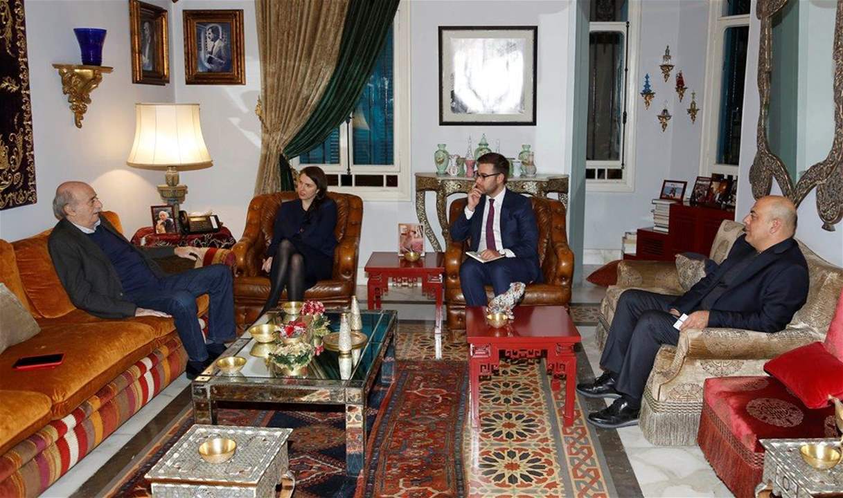 جنبلاط استقبل سفيري مصر وأستراليا