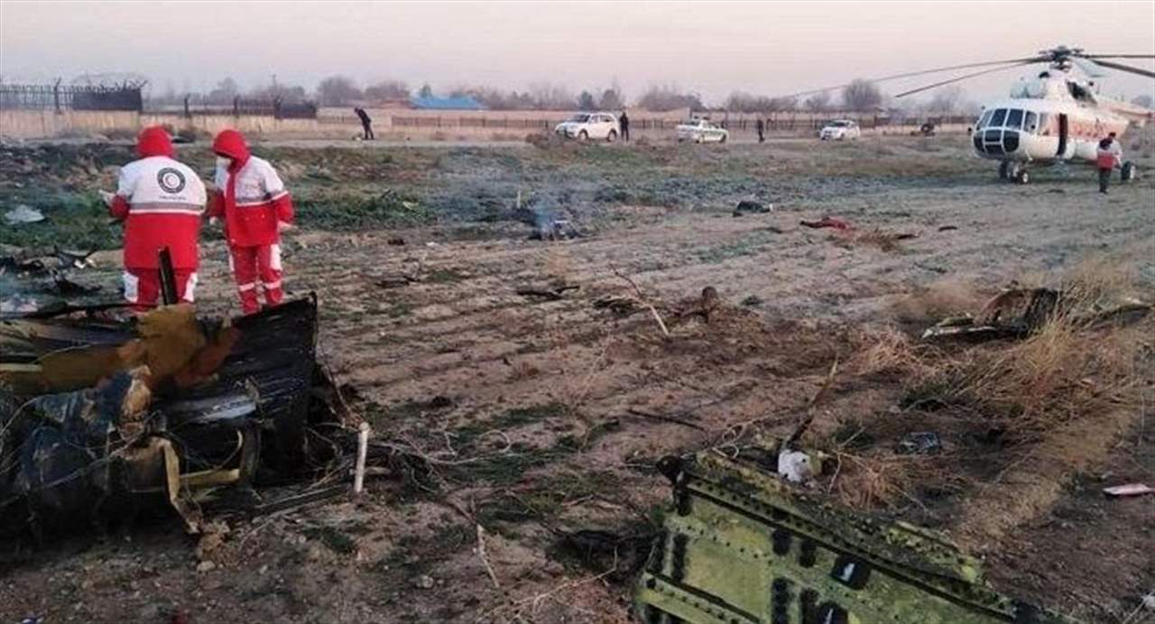 بالصور والفيديو- تحطم طائرة ركاب أوكرانية فوق إيران على متنها 180 راكباً 