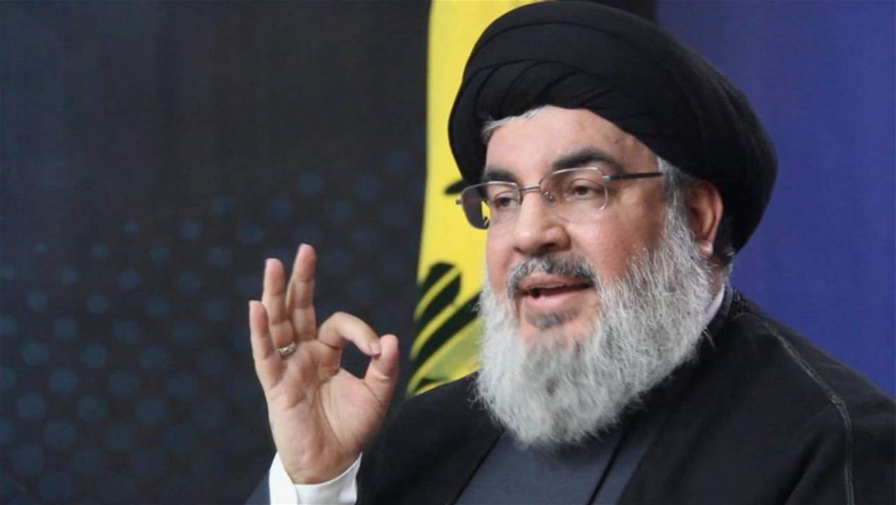 كلمة لنصر الله في ذكرى أسبوع سليماني والمهندس