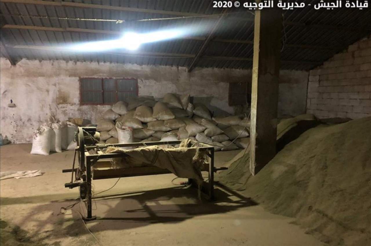 ضبط حوالى 5 أطنان من مادة حشيشة الكيف في محلة بوداي – البقاع