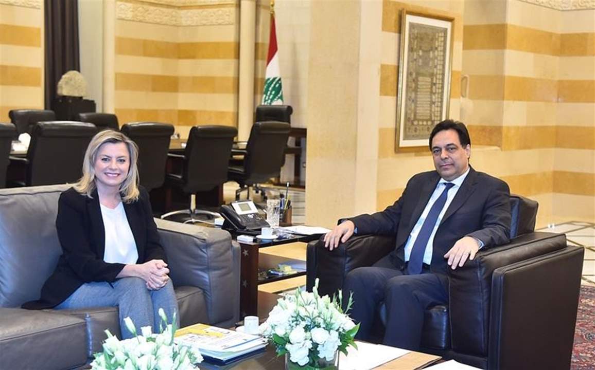 دياب اطّلع من كلودين عون روكز على شؤون تهمّ المرأة 