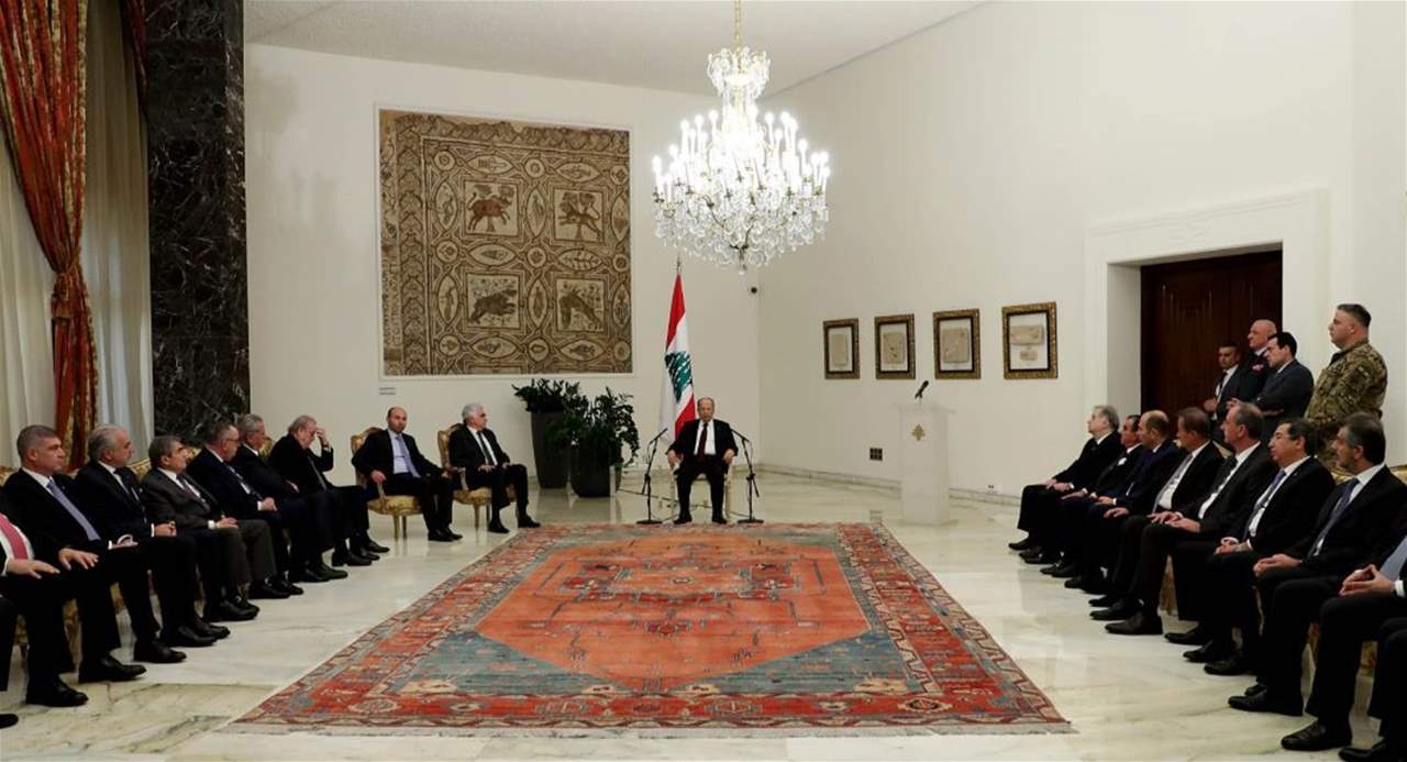 عون: مرحلة جديدة بدأت بعد نيل الحكومة الثقة