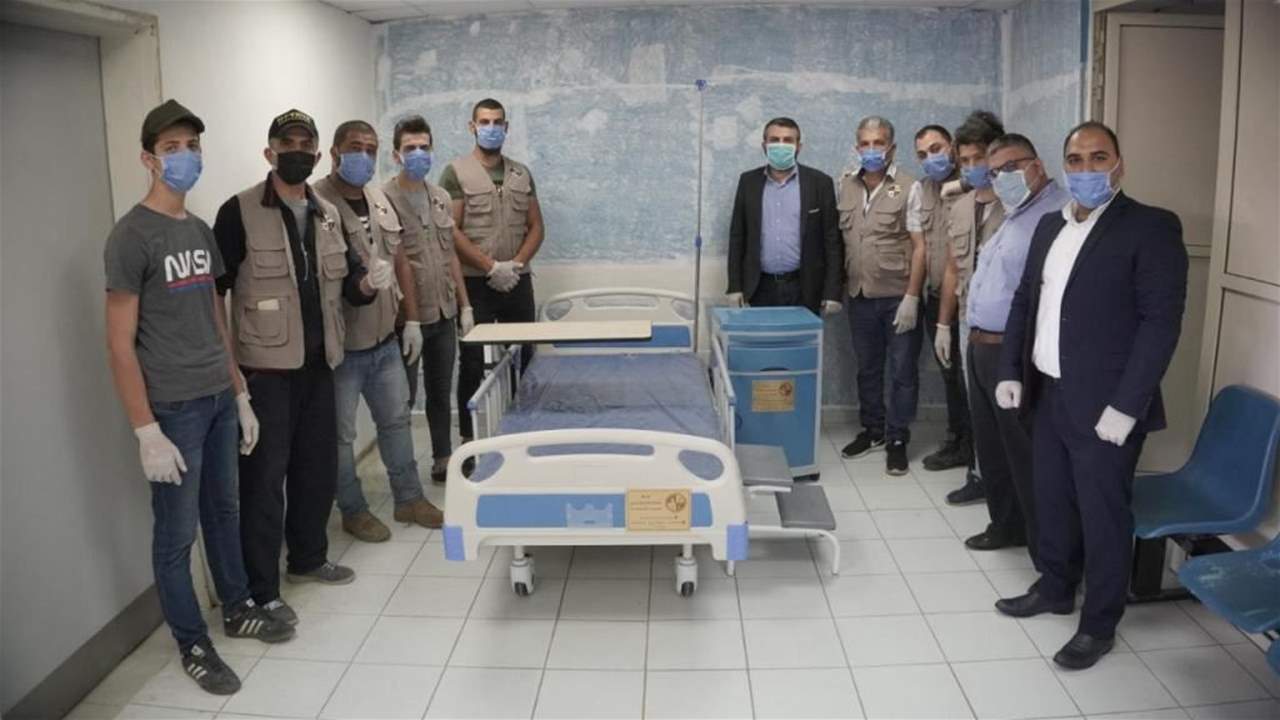 تجهيز 10 غرف إضافية في مستشفى حلبا الحكومي